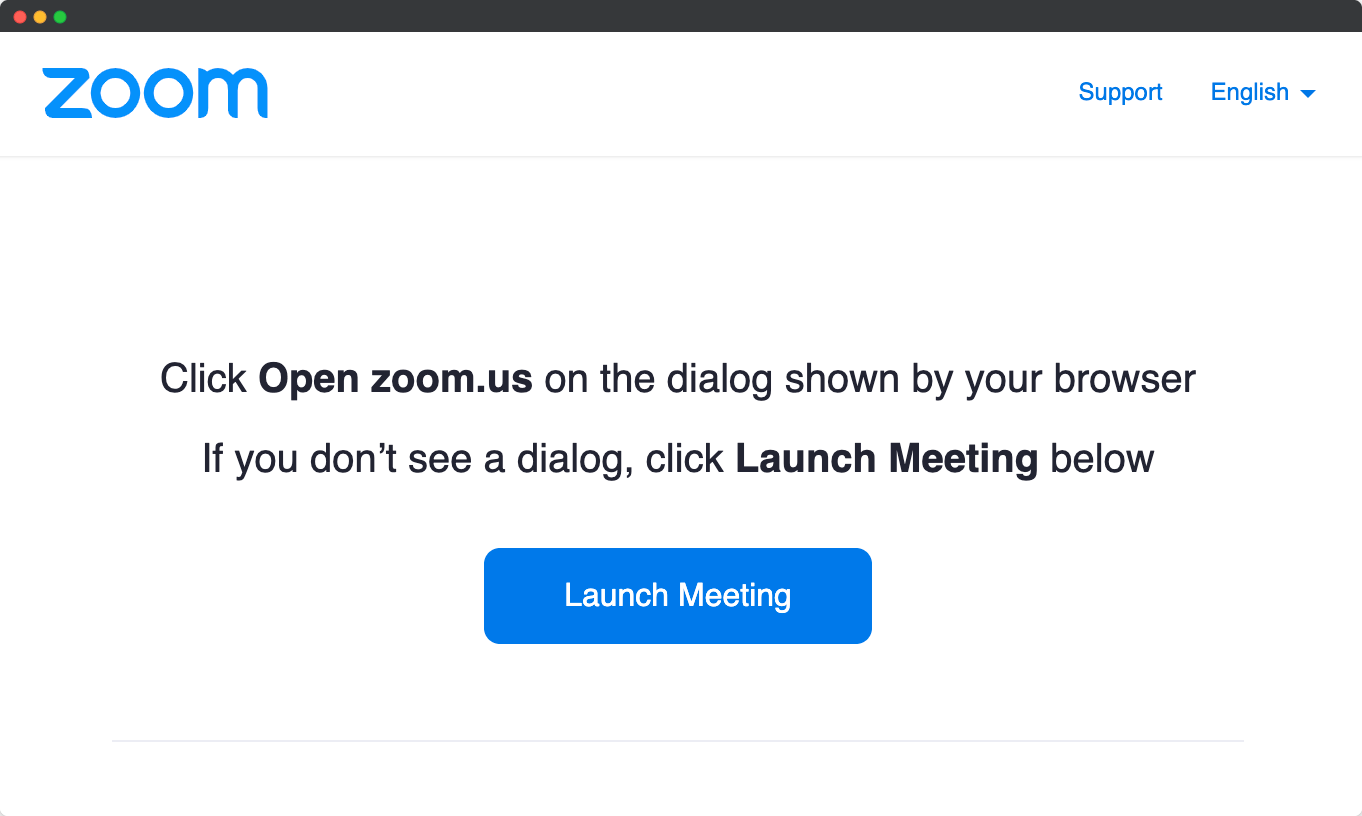 Zoom Metting Tab Post-Launch